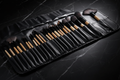 24-Piece Brush Set with Leather Case